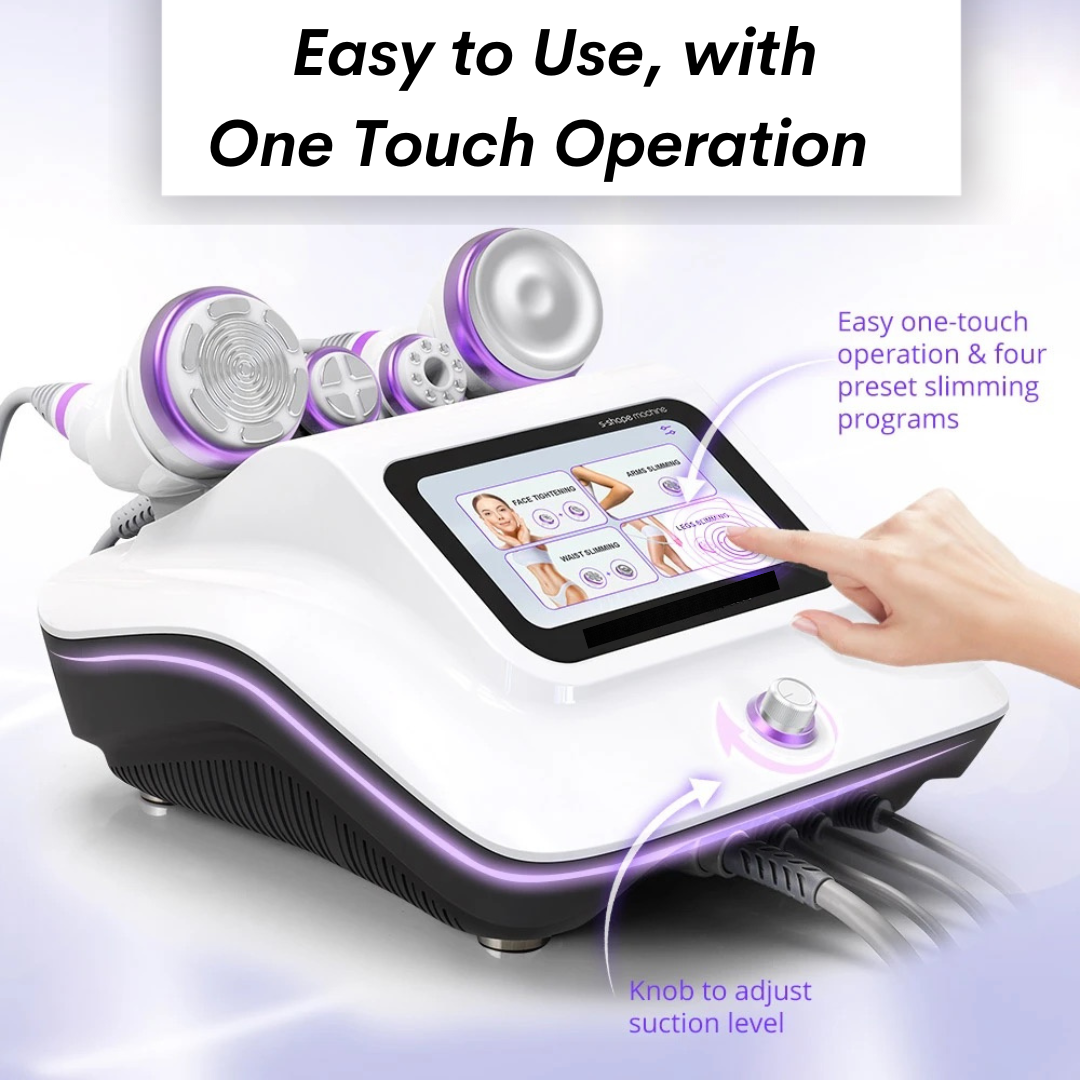 30k Cavitation Machine for Home Use With Touch Screen and Four Handles! Easy to use with one touch operation 