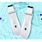White Ultrasonic Skin Scrubber floats on Water, Facial Spatula , Lifting Moisturizing and Cleansing modes