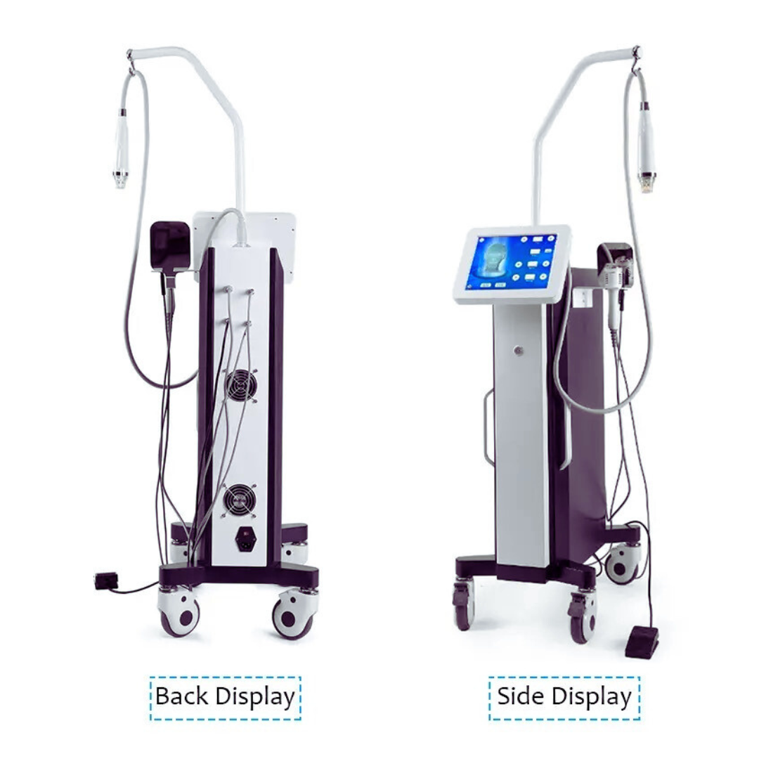 side and back display of beauty miconeedling skin treatment machine