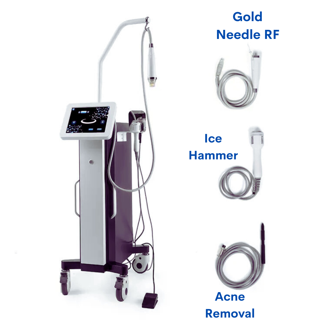 cold needle RF ice hammer acne removal skin treatment