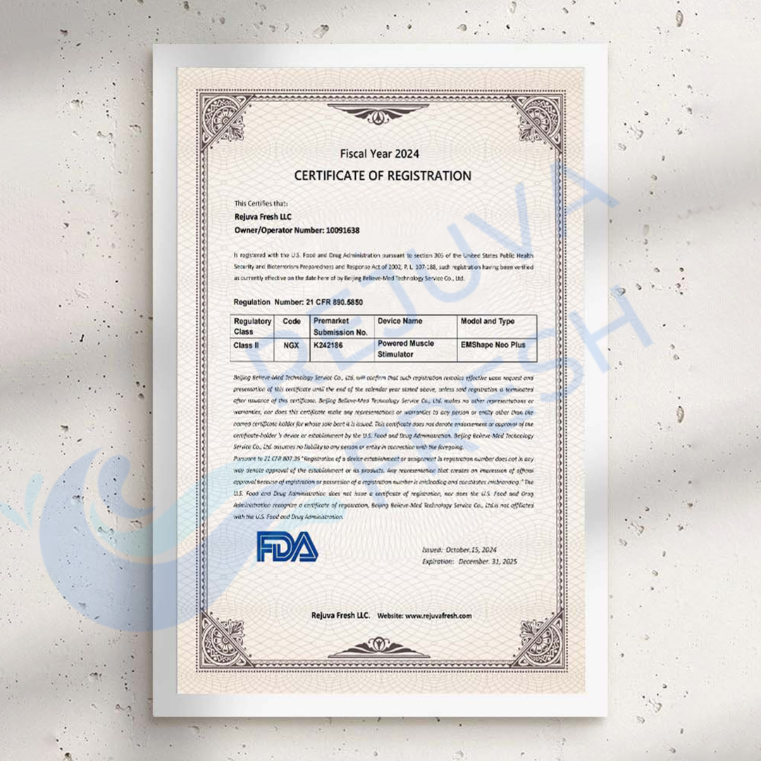 Machine Certification Template Framed Machine Certificate | FDA and CE Certificate for Beauty Machines