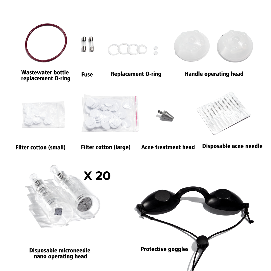 Consumibles esenciales para 18 en 1 Hydra Spa Infusion Ultra Glow