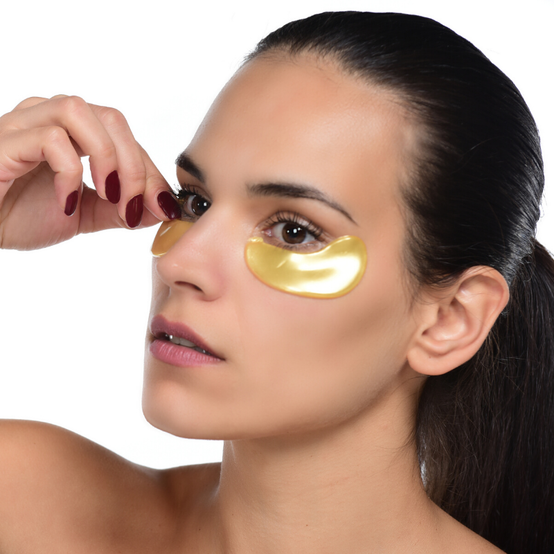 24k Gold Collagen Eye Mask for Anti-Aging & Puffy Eye Reduction