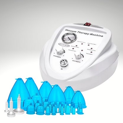 Vacuum Therapy Machine with Blue color Xtra Large Breast Cups and cupping cups and scraping cups