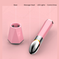 Pink eye massager pen parts and base