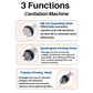3 Functions of Cavitation Machine: 40k fat exploding head, quadrupole firming head, tripolar firming head