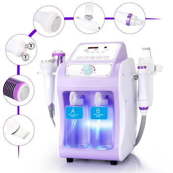 6 in 1 Hydro Dermabrasion Machine, with six Handles, A and B bottles