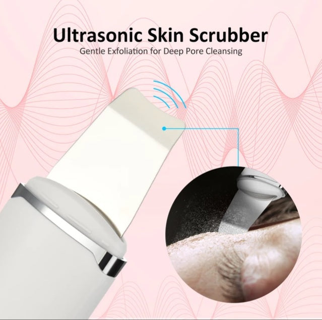 Ultrasonic Ion Skin Scrubber Facial Device