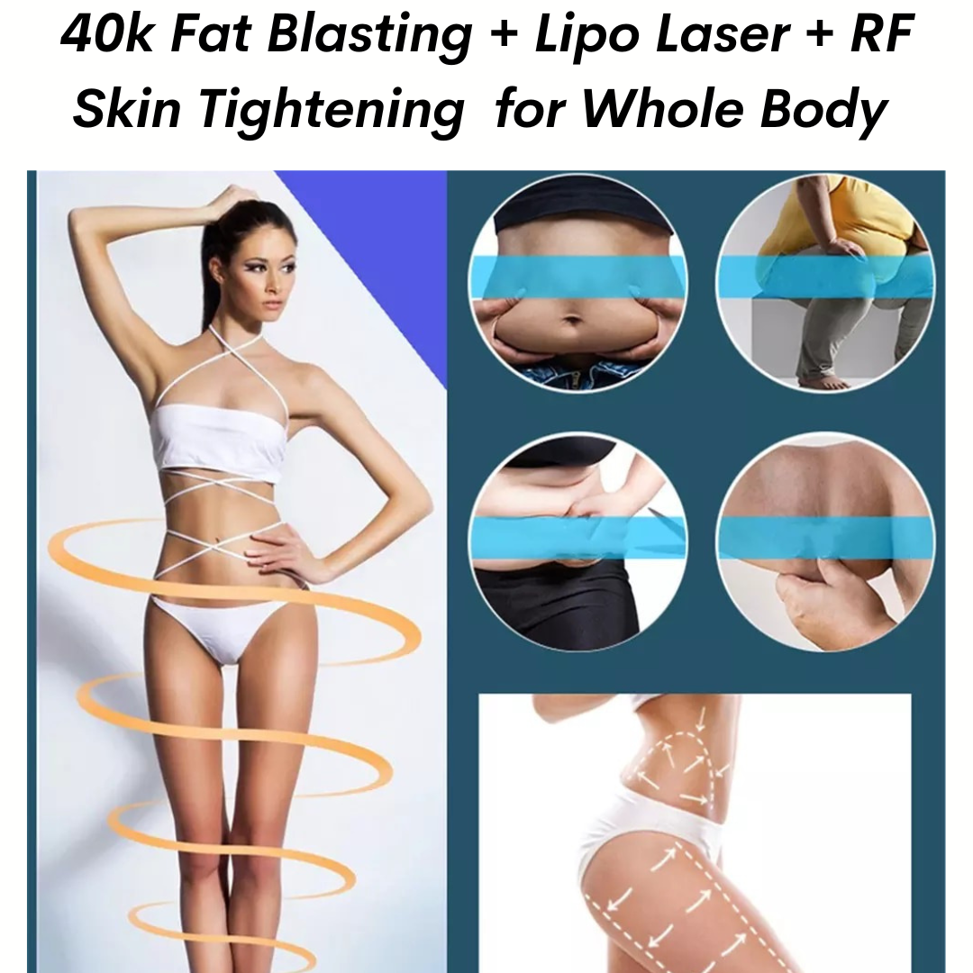 fat lasting + lipo laser + RF skin tightening treatment