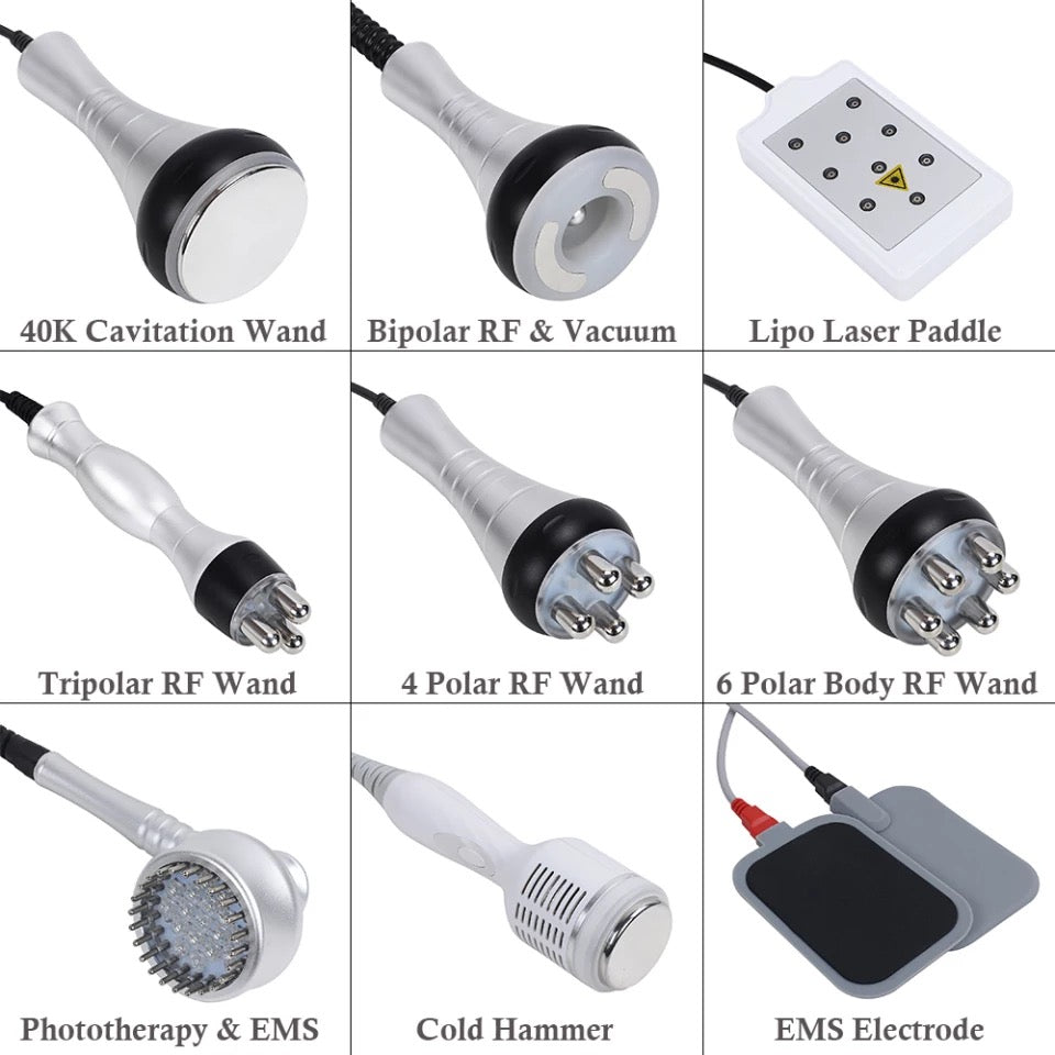 Nine types of Wands for Lipo Laser Cavitation Machine, Replacement Cavitation Probes