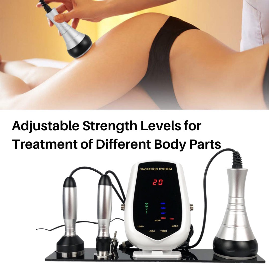Adjustable Strength levels ultrasonic cavitation machine used on upper thighs 