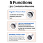 Five functions of Lipo Cavitation Machine include Negative Pressure, 40k Fat Exploding, Sextupole Firming 