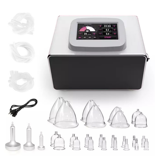 Hands-Free Body Sculpting Vacuum Therapy Machine with XL Breast Cups, Power Cord