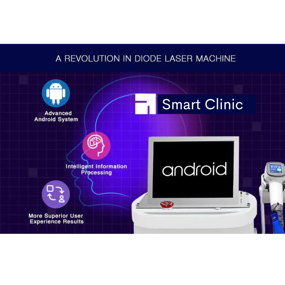 Android Smart Clinic Diode Laser Machine with intelligent information processing and superior user experience 