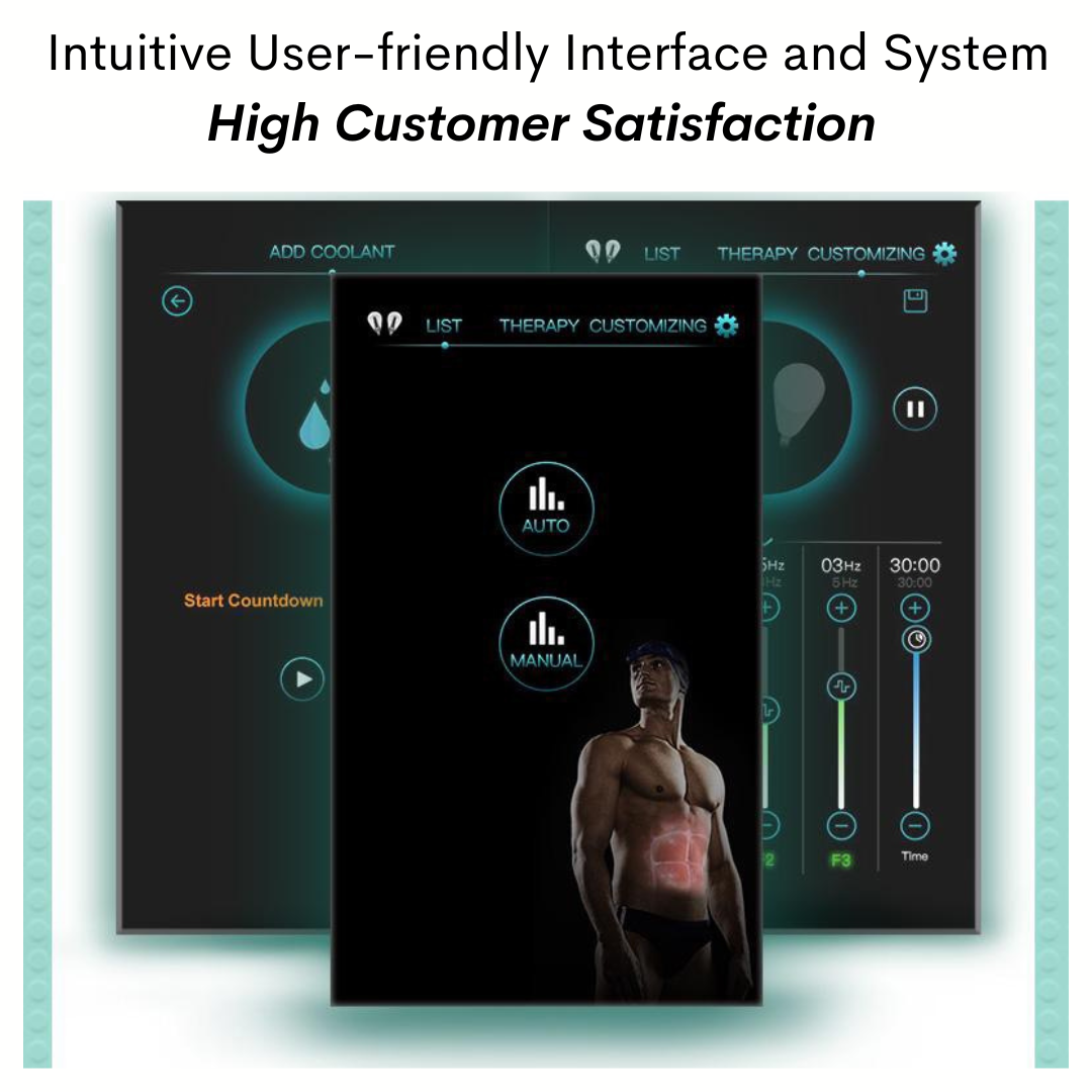User interface and high satisfaction, Portable EMSzero Neo Body Contouring Machine