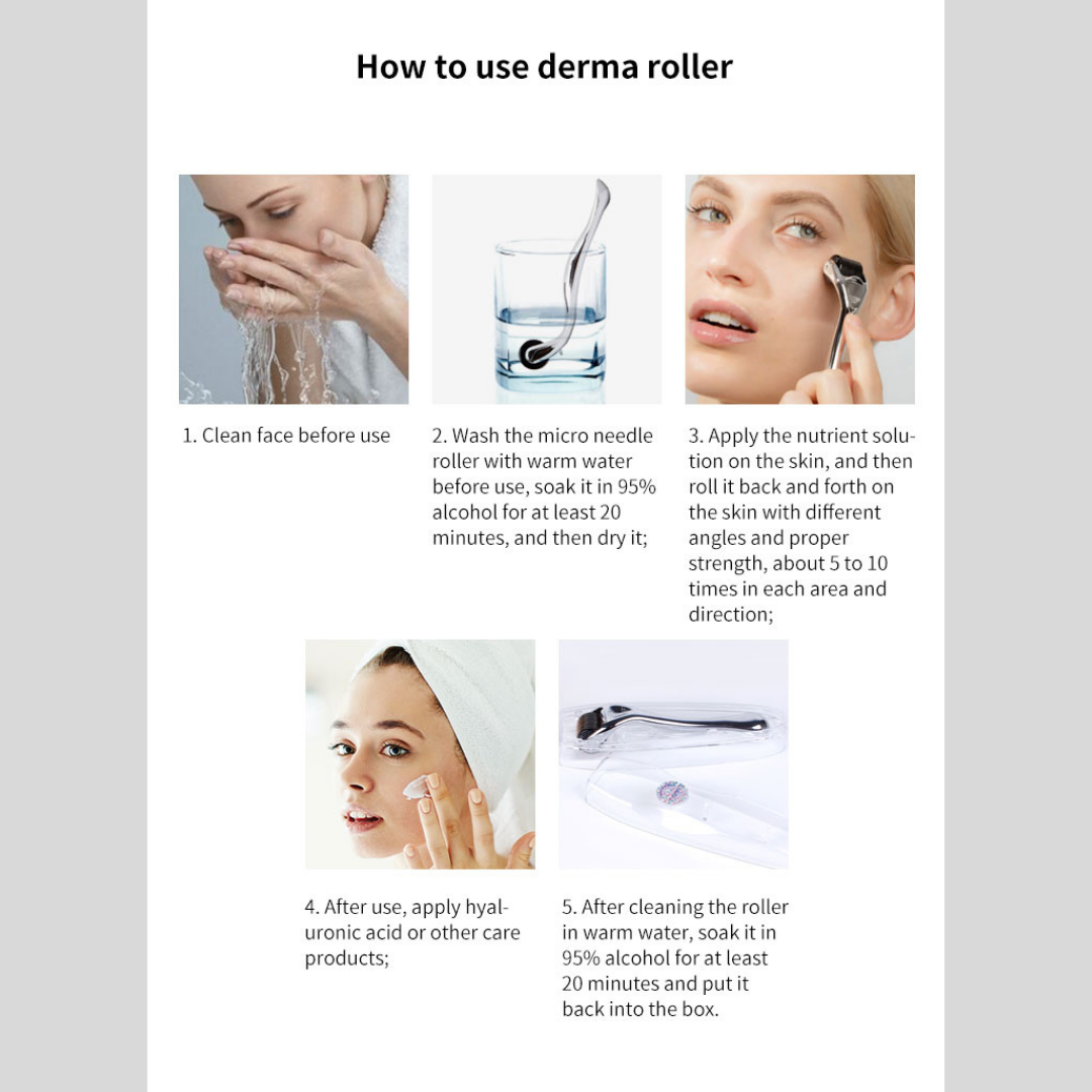 Derma Roller Microneedle Device Facial Device