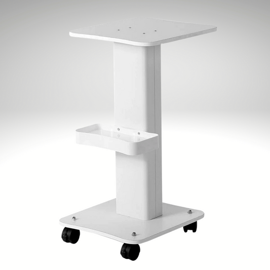 Rolling Cart Salon Trolley for Beauty Machine, White