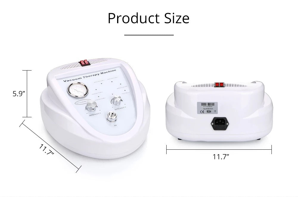 Product size, dimensions of Vacuum Therapy Machine 