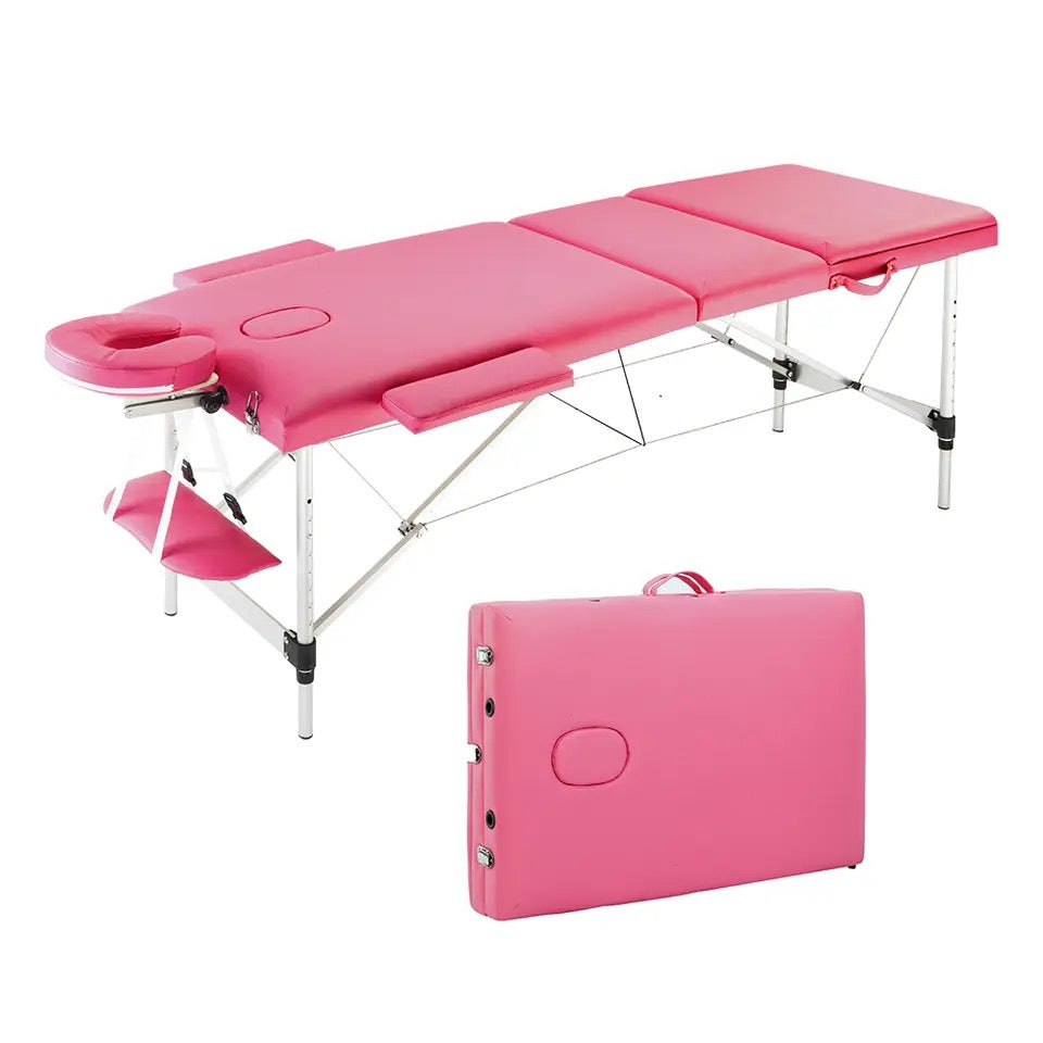 Mesa de masaje portátil con espuma viscoelástica