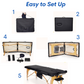 Easy to set up Portable Massage Table with Memory Foam