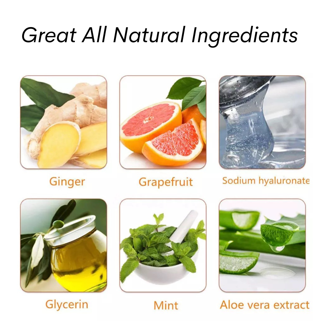 Great All Natural Ingredients of Melao Hot Cream, Ginger, Grapefruit,.Sodium hyaluronate, glycerin, mint, aloe Vera