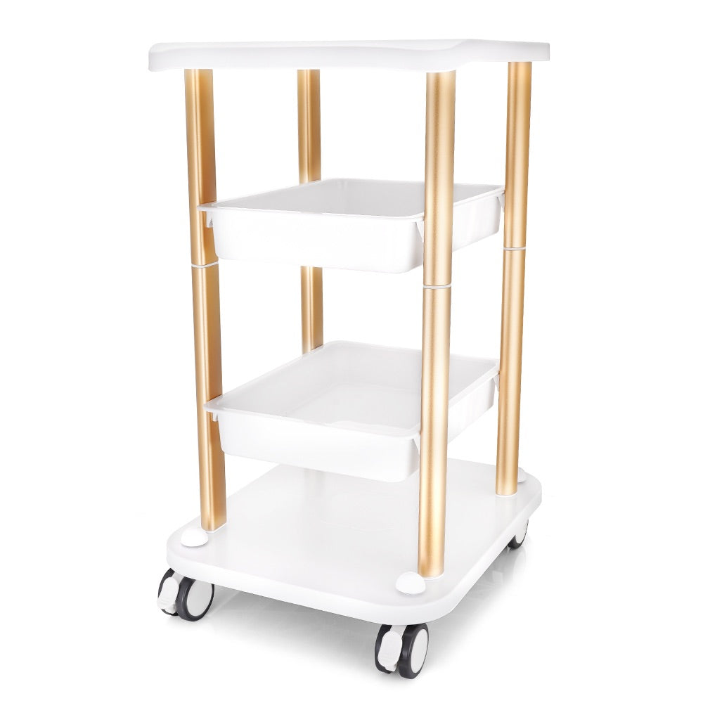 Elegant cart for professional spa equipment.  