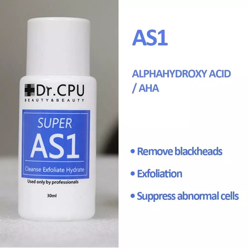 Super AS1 Hydrafacial Solution Alphahydroxy Acid to remove blackheads Exfoliation