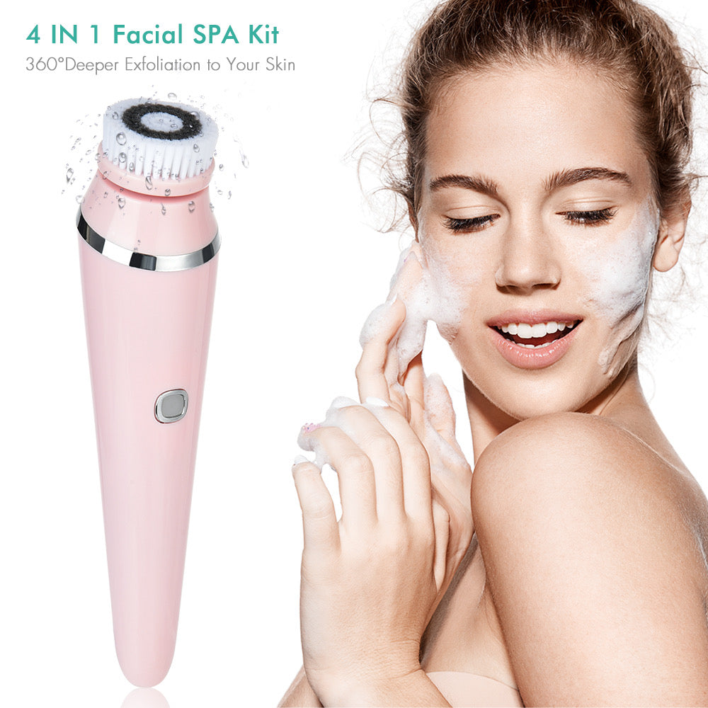 4 in 1 Facial Cleansing Brush Set Facial Device
