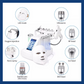 8 in 1 Hydrafacial Machine with Eight Features LED Mask Ultrasonic RF Ice Head Nano Spray