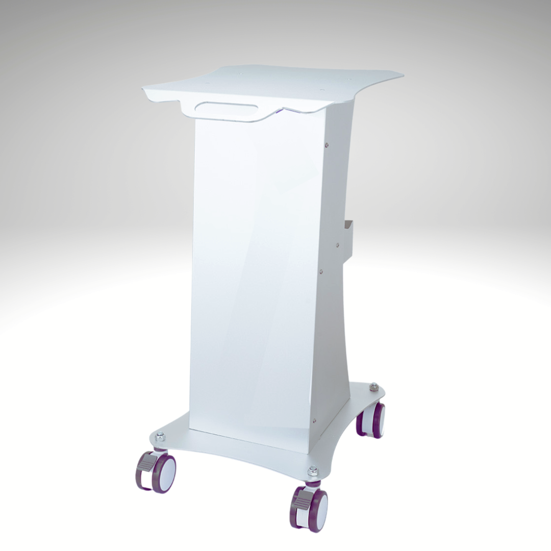 Handy Salon Trolley with Wheel Brakes, white color