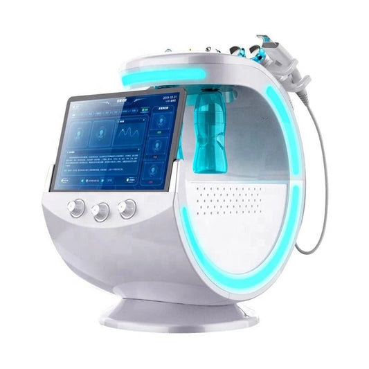 7 in 1 Ice Blue Intelligent Skin Analysis Hydrafacial Machine 
