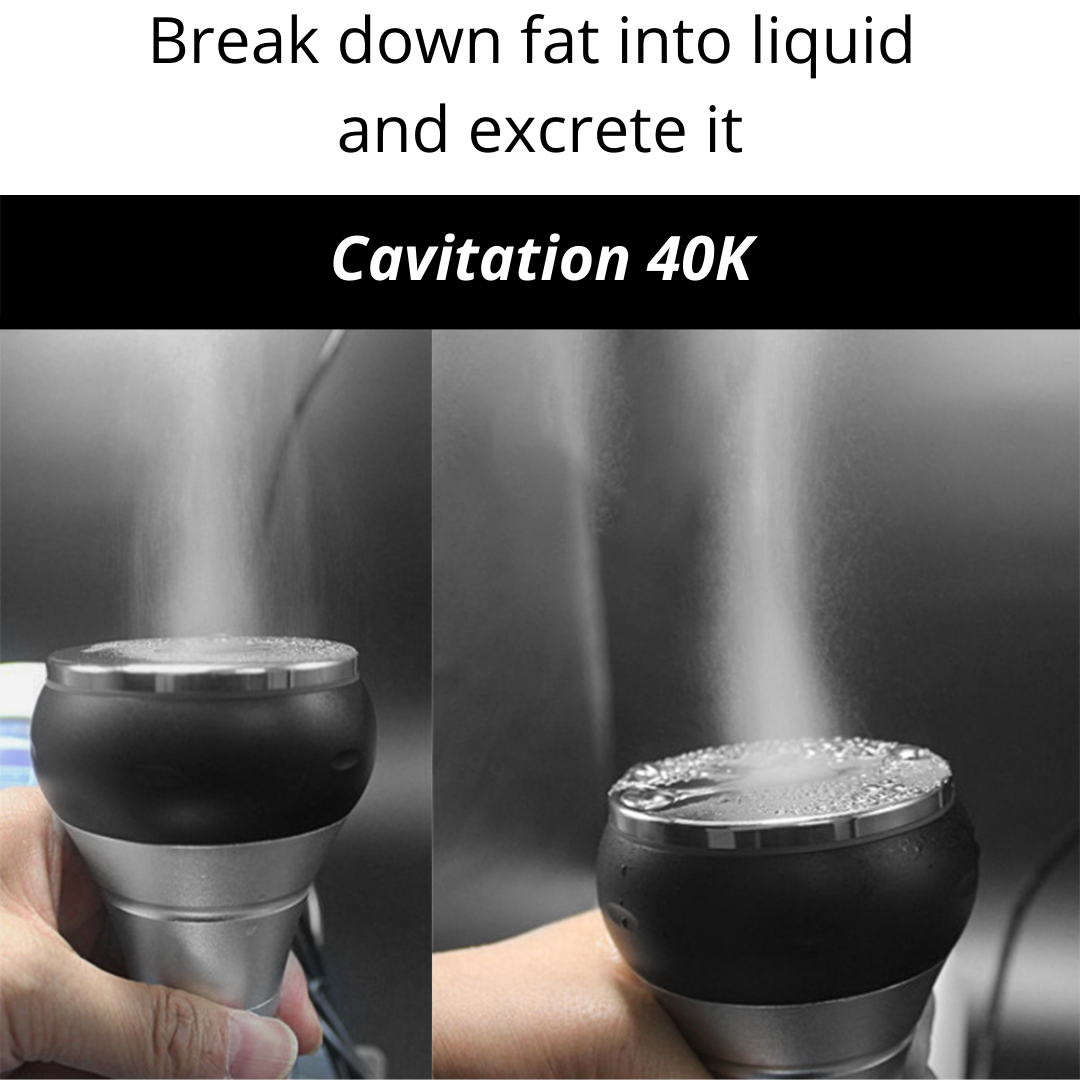 40k cavitation breaks down fat into liquid and excretes it