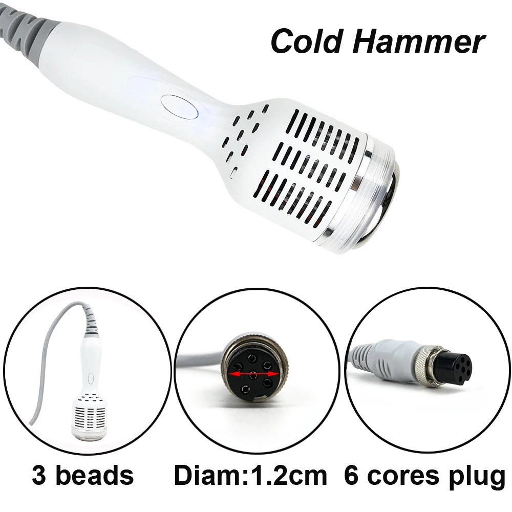 Cold Hammer Wand with Three Beads , replacement probe for Cavitation Machine 