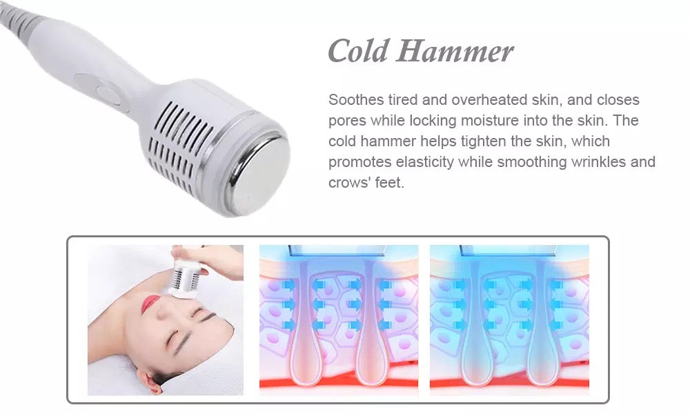Cold Hammer Handle of 9 in 1 Cavitation Machine