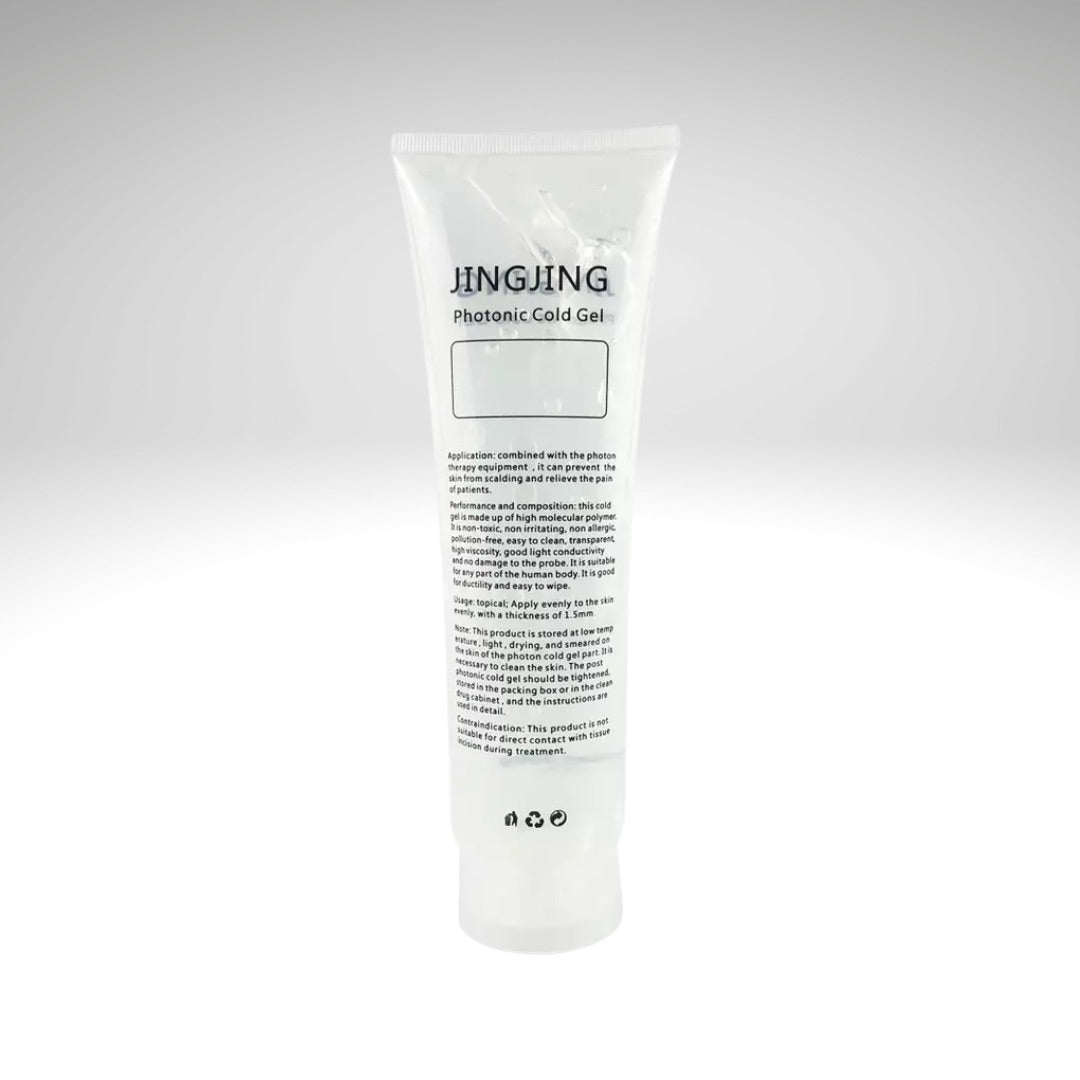 One Tube of Jing Jing Photonic Cold Gel, Cooling Gel for Radio Frequency, back view