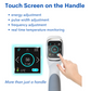 Touch Screen on Handles of Intelligent Hair Removal Laser Machine with Dual Handles