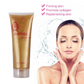 Gold Conductive Gel For firming skin, beautiful face splashed with water
