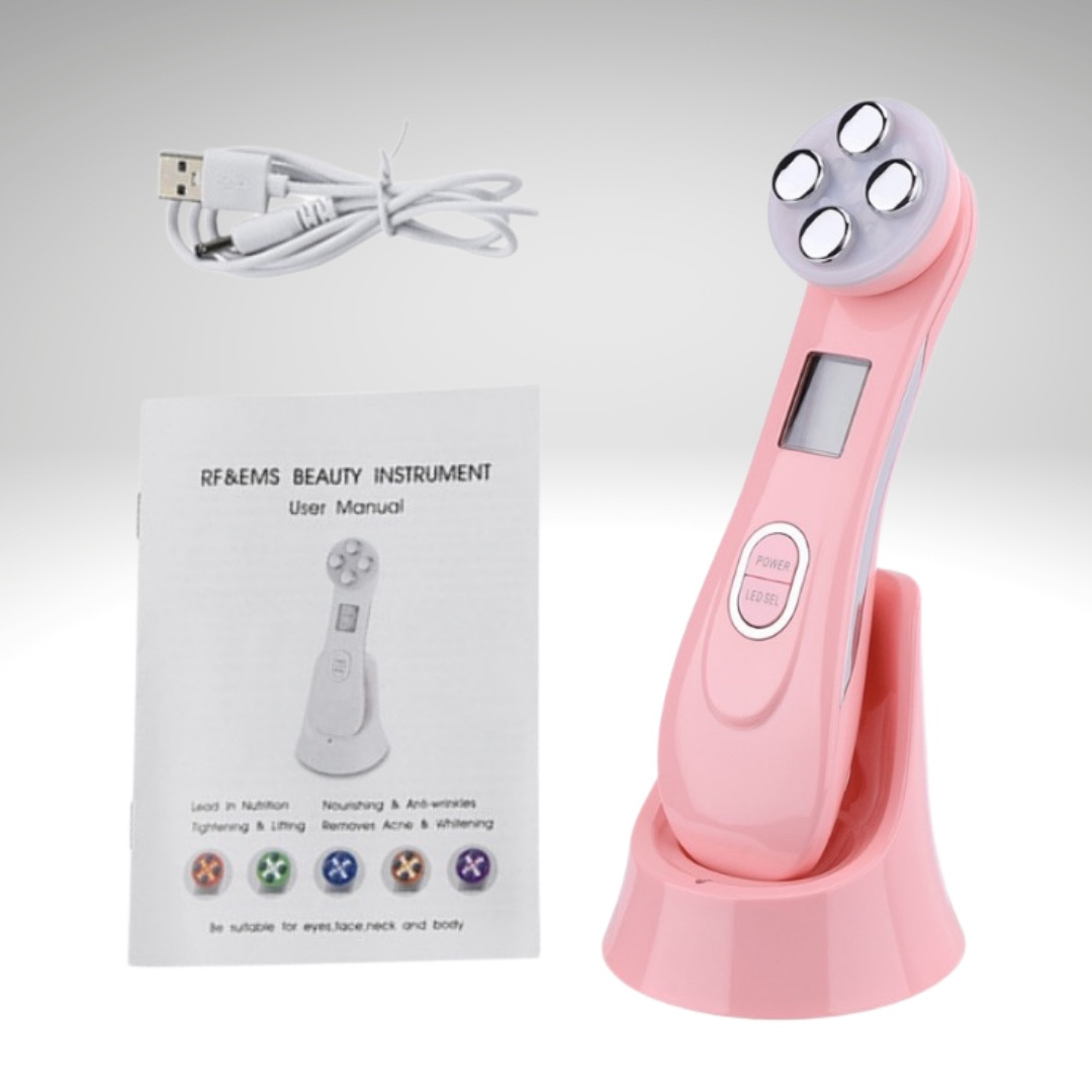 pink color skin beauty device package