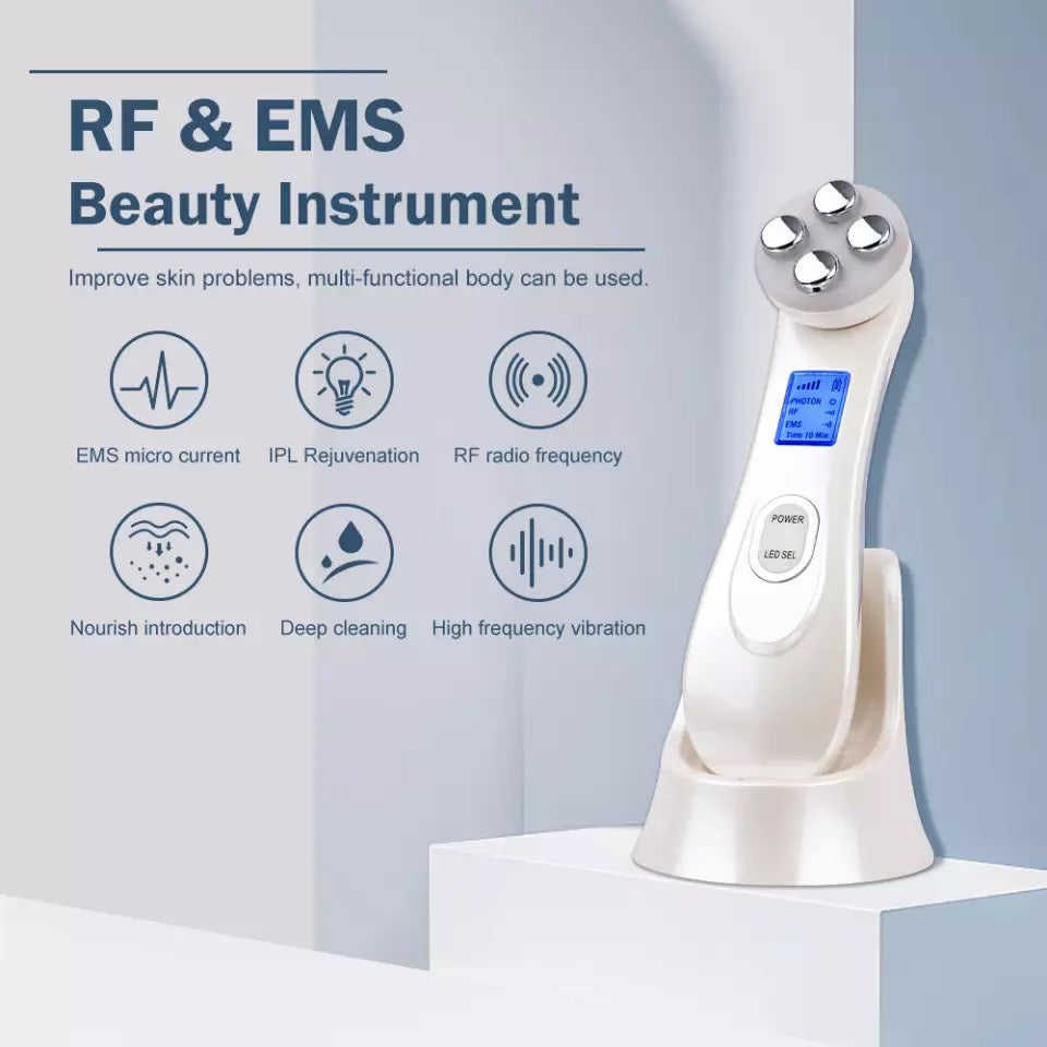 RF  and EMS Beauty Instrument, whittle color