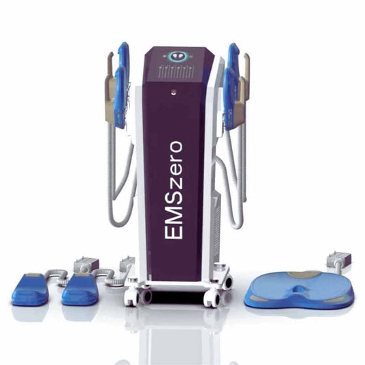 Professional EMSZERO Neo Body Sculpting Machine, with Blue Handles and Butt Sculpting Cushion