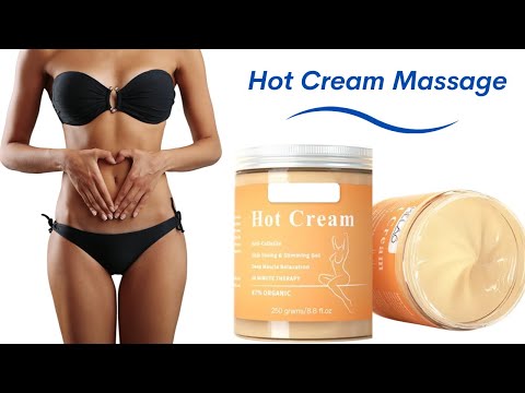 how to get firm sey abs with Hot Cream and Lymphatic Self Abdominal  Massage 